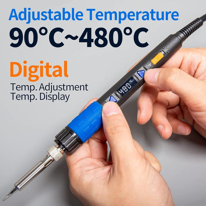 YIHUA 928D-III Tragbares digitales Lötkolben-Set mit Temperaturstabilisierungsfunktion und LED-Displ