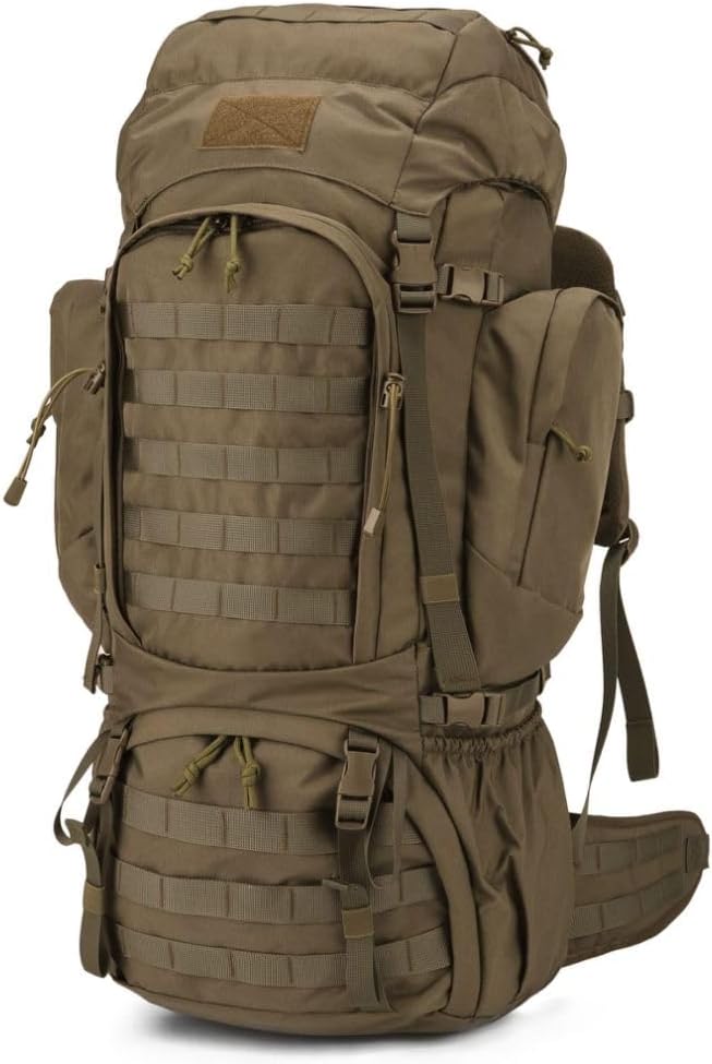 Mardingtop 50/60 Liter Erwachsene Taktischer Trekkingrucksacke Rucksack Outdoor Wanderrucksäcke Khak