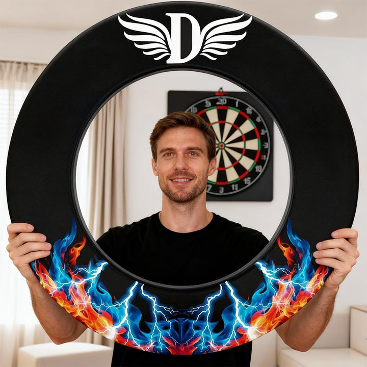 Dlishka Dartscheibe Dart ZubehöR-Dart Surround Eva,Dartscheibe Schutzring FüR Verpasste WüRfe,Einfac