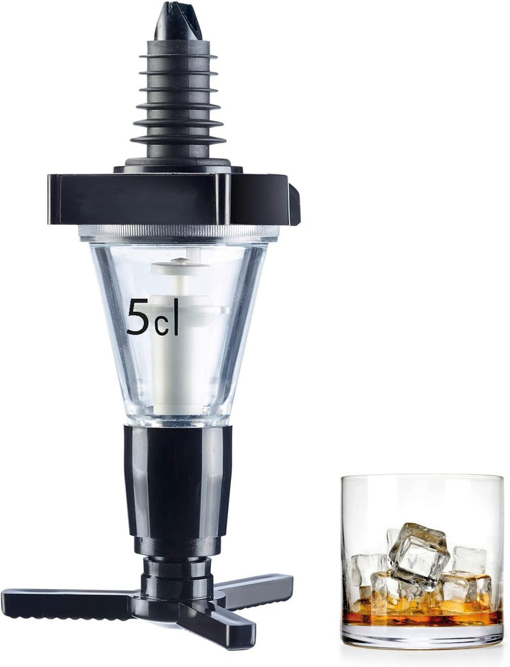 Westmark Dosiergerät, Dosierung pro Ausguss: 5 cl, Kunststoff, Standard, Schwarz/Transparent, 925022