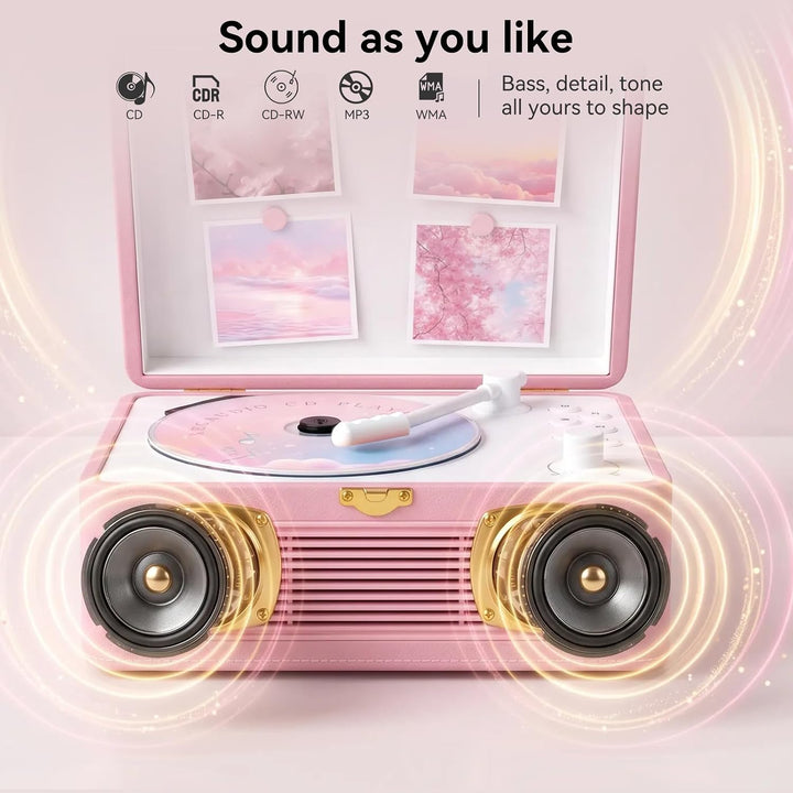 CD Player Tragbar Bluetooth: Kegaudio Radio mit CD-Player Tragbarer mit Lautsprecher Fernbedienung U