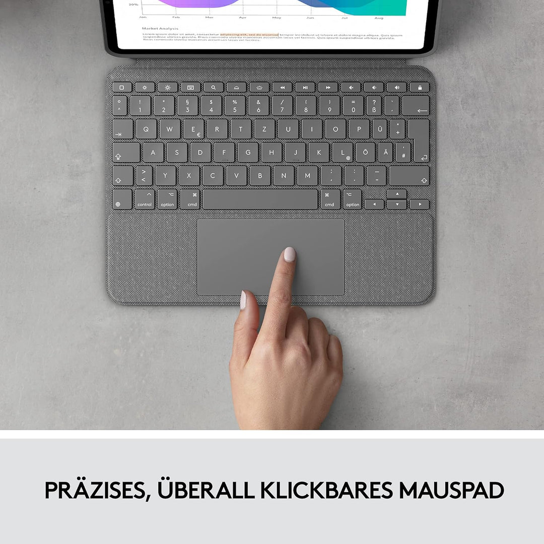 Logitech Combo Touch Tastatur-Case für iPad Pro 11 Zoll (1., 2., 3. und 4. Generation – 2018, 2020,