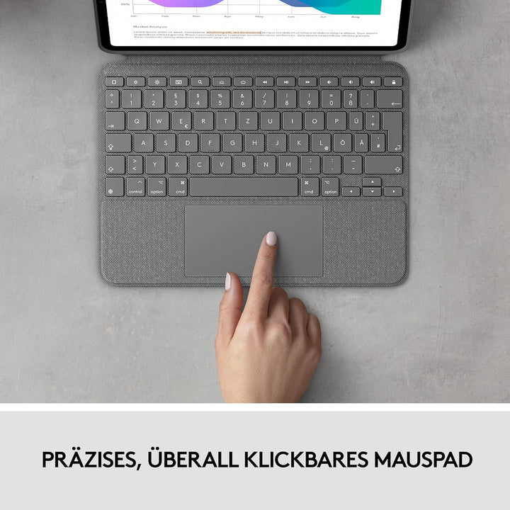 Logitech Combo Touch Tastatur-Case für iPad Pro 11 Zoll (1., 2., 3. und 4. Generation – 2018, 2020,
