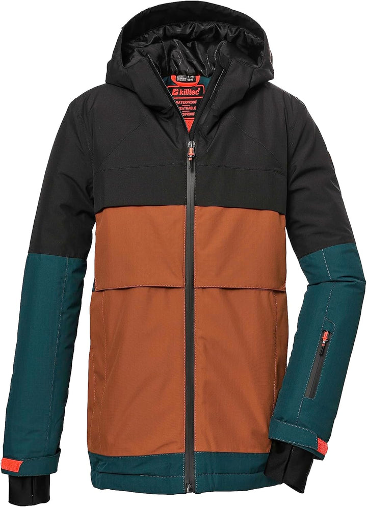 Killtec Jungen Ksw 126 Bys Ski Jckt Skijacke/Funktionsjacke mit Kapuze und Schneefang, wasserdicht 1