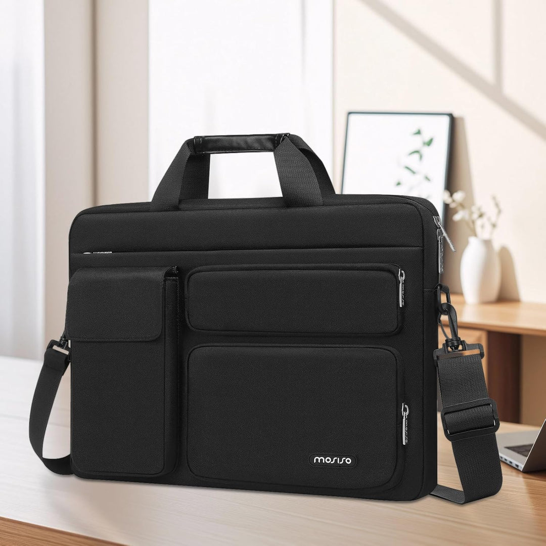 MOSISO Laptop Umhängetasche Kompatibel mit MacBook Air 15 Zoll M3 M2 2024 2023/Pro 16 M3 M2 M1 2024-
