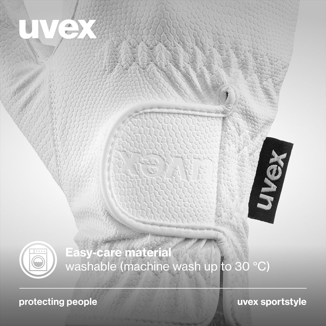 uvex Unisex – Erwachsene Sportstyle Reithandschuhe 5 Weiss, 5 Weiss