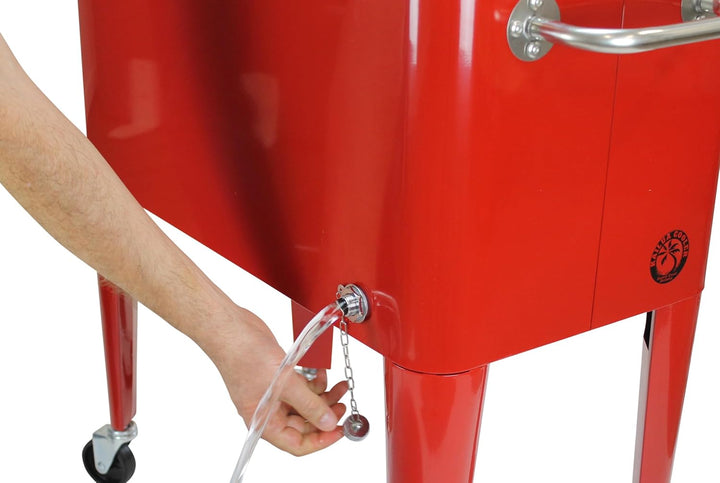 Kailua Cooler - Kühlbox, Kühlwagen, Getränkekühler Rot, Rot