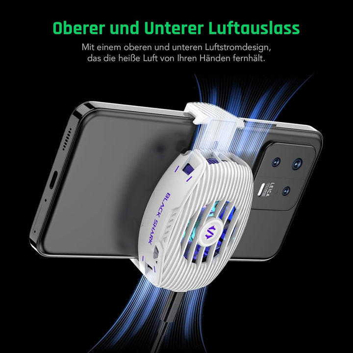 Black Shark FunCooler 5 NEO Handy Kühler für Gaming, Kabelgebundener Smartphone Kühler, Leicht, mit