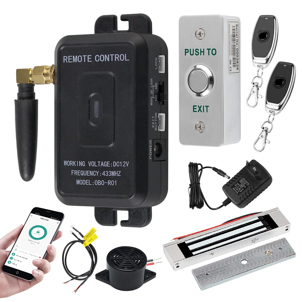 QTTYELOK WiFi Tuya APP Access Control System Kit Wireless Fernbedienung Entriegeln Tor Türöffner + 1