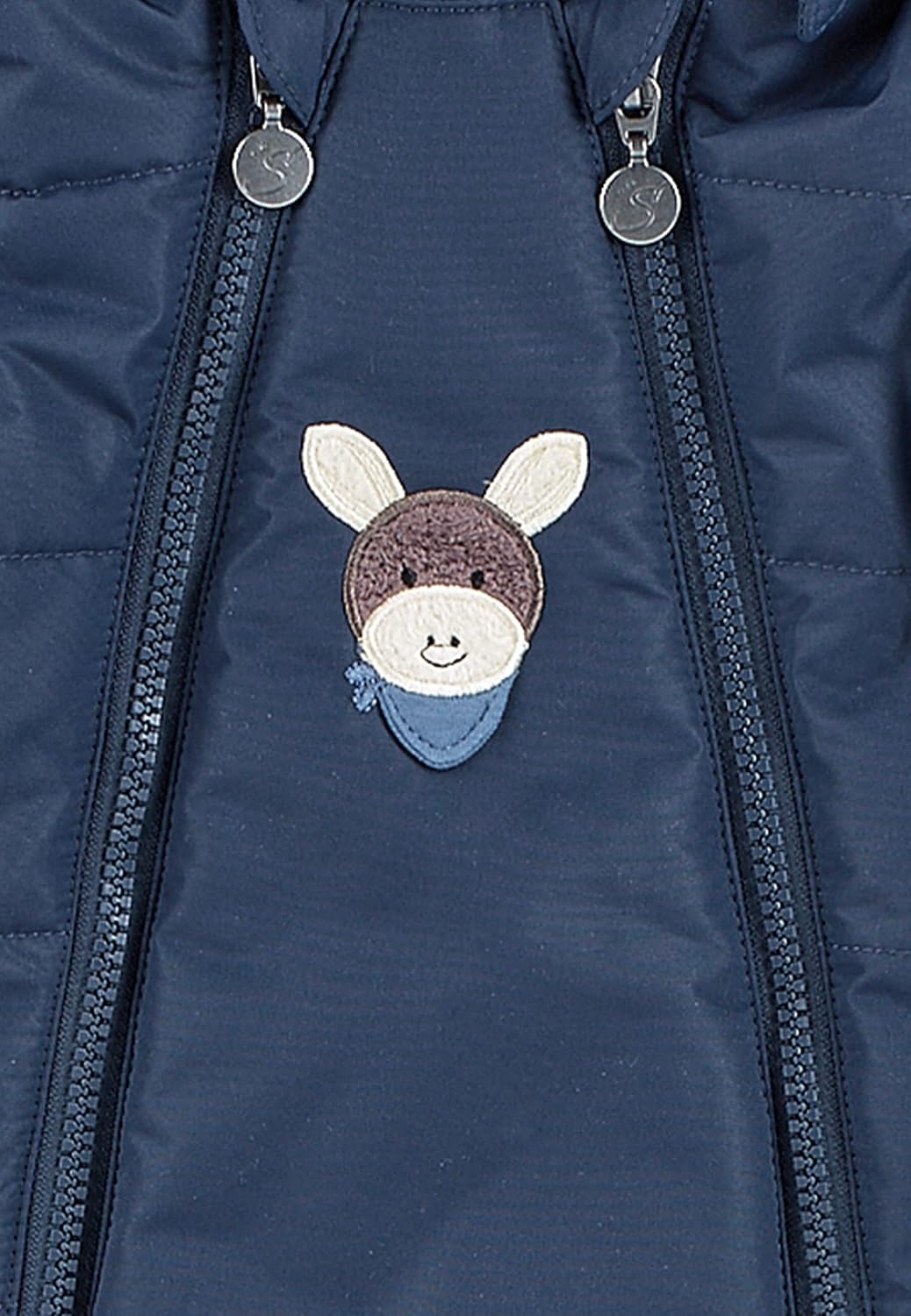 Sterntaler Unisex Kinder Overall Baby Overall gesteppt mit Kapuze Esel Emmi 68 Marine, 68 Marine