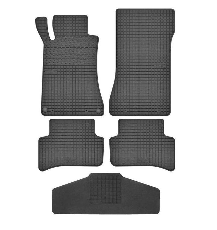 Fussmatten Vorne und Hinten 4er Set für Mercedes Benz C-Klasse S W CL 203 2000-2007 Gummi Gummimatte
