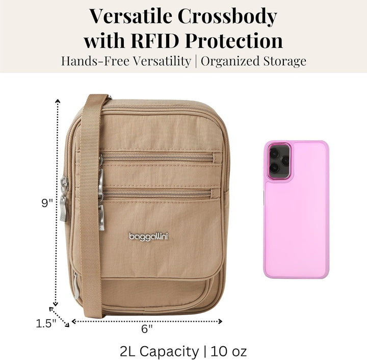 Baggallini RFID Journey Crossbody Strand, Strand