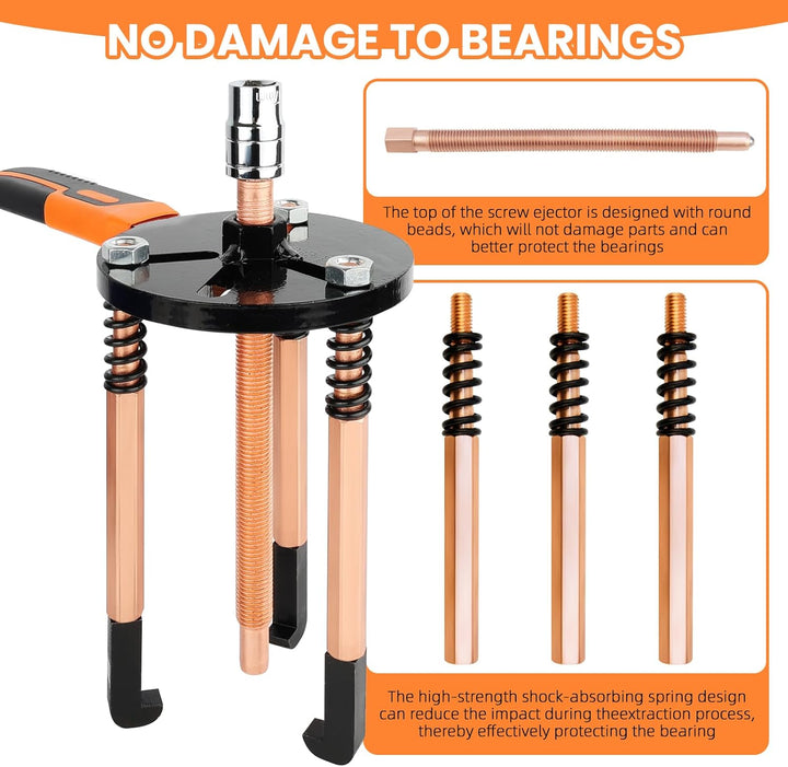 55-IN-1 Lagerabzieher Set, Universal Innenlager Abzieher, Radlager Werkzeug, Inneres äusseres Lagert