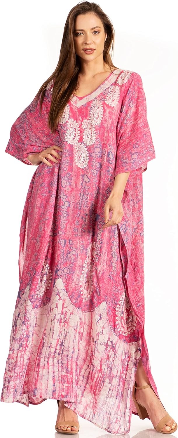 Sakkas Tacy Frauen Casual Boho Sommer Maxikleid Kaftan Kaftan Vertuschung LougeWear Einheitsgrösse 1