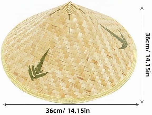 Tomaibaby Chinesische Stroh Hut Orientalischen Headwear: 2Pcs Asiatischen Kuli Japanischen Hut DIY V