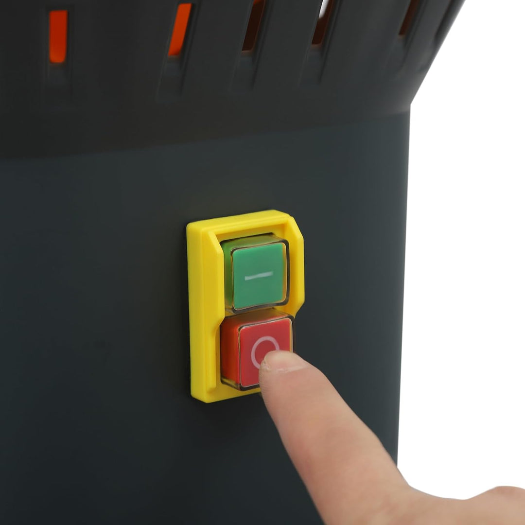 Elektrische Getreidemühle 1300W Schrotmühle 45L Futtermühle Orange | Kupfermotor mit 19000 U/Min, 5