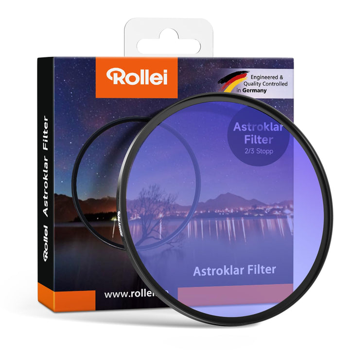 Rollei Astroklar Nachtlicht Light Pollution Filter – 62mm Rundfilter Stadtlicht-Filter geeignet für