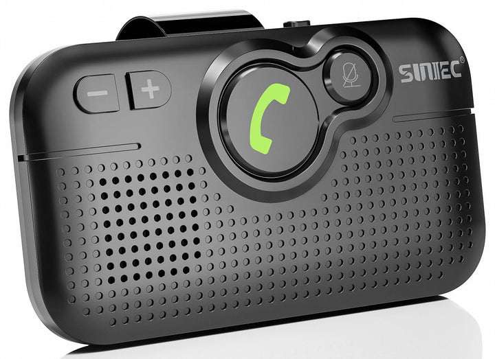 SUNITEC Freisprecheinrichtung für Auto,Bluetooth 5.0,Unterstützt GPS,Siri,Musik,Auto Power On,Google