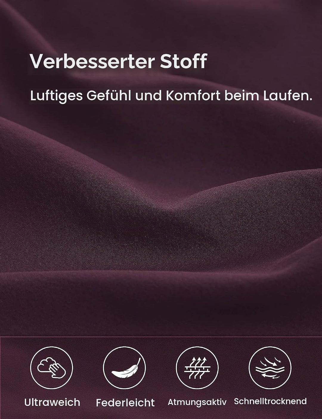 CRZ YOGA Dolphin Laufshorts 8 cm | Hohe Bund, Mesh-Futter, schnell trocknend, leicht, Reissverschlus
