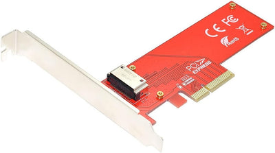 xiwai PCI-E4.0 4X Host Adapter auf NVMe Ruler 1U GEN-Z EDSFF Short SSD E1.S Carrier Adapter EDSFF-PC