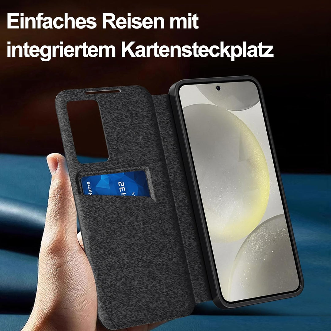 für Samsung S24 Plus Smart View Hülle, Wallet Smartphone Case, für Samsung Galaxy S24 Plus Handyhüll