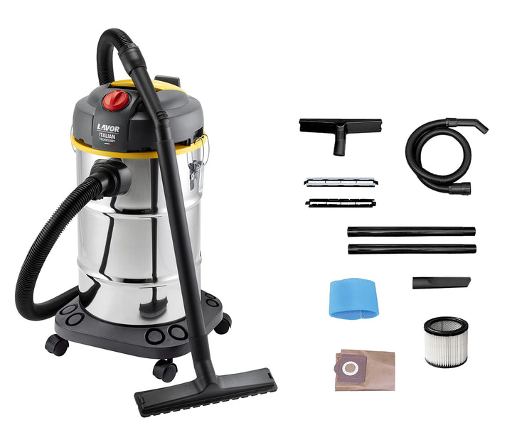 Lavor Nasssauger WTP 30 X mit 1400 W Hochleistungsmotor, Fördermenge 65 l/s, Fassungsvermögen 30 l,