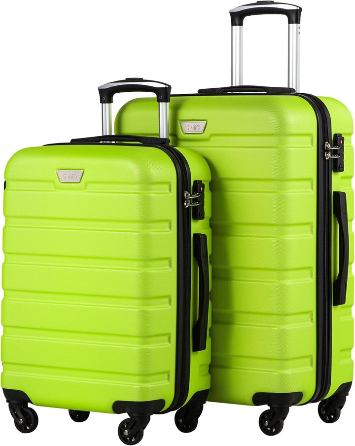 COOLIFE Hartschalen-Koffer Trolley Rollkoffer Reisekoffer ardschale Boardcase Handgepäck mit TSA-Sch