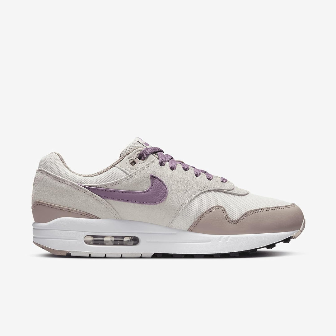 Nike Herren Air Max 1 Sneaker 41 EU Light Bone Violet Dust Phantom, 41 EU Light Bone Violet Dust Pha