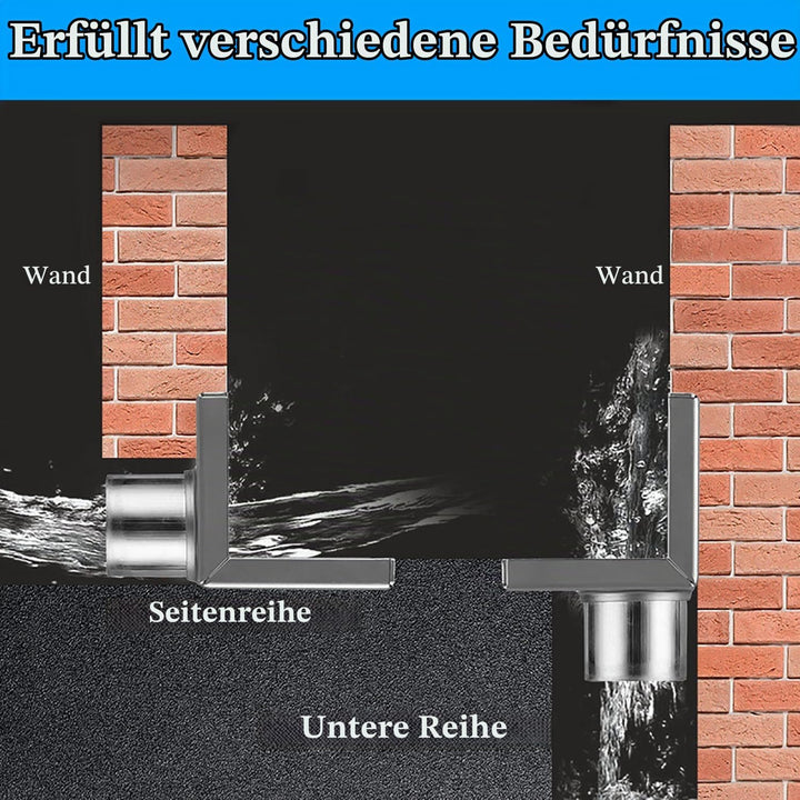Eck Bodenablauf, Seite Duschablauf Balkon, L förmiger Eck Bodenablauf, Edelstahl Seitenablauf Wand,