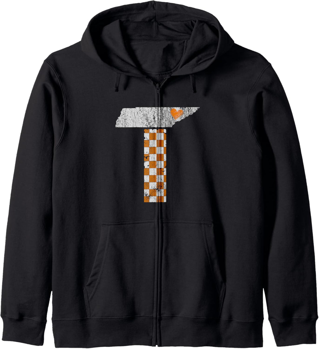 Tennessee Flag Vintage Football Fan Orange And White Gift Kapuzenjacke
