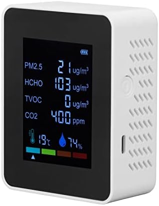 Zerodis MonitorAir Quality DetectorTemperature and CO2 Meter Air Quality Monitor Temperature PM2.5 T