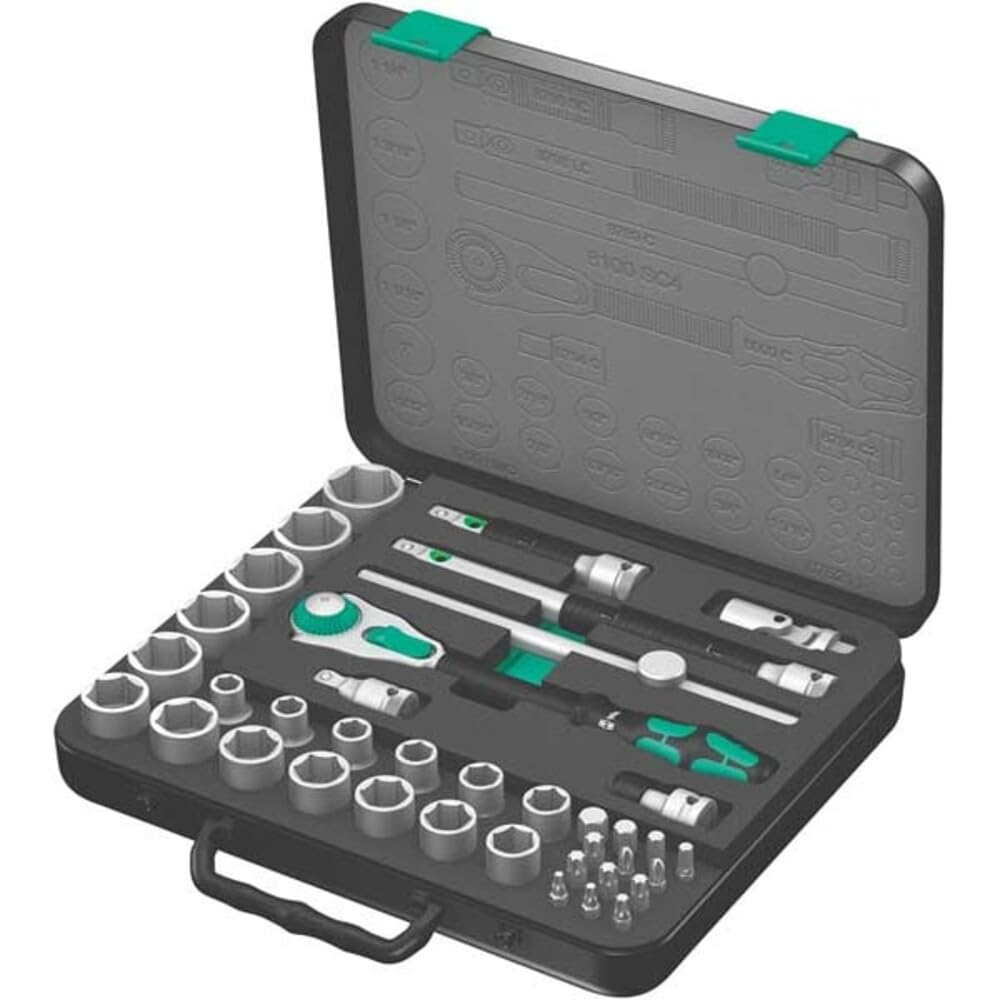 Wera Zyklop Speed-Knarrensatz 8100 SC 4, 1/2"-Antrieb, zöllig, 38-teilig, 05003647001 1/2 Zoll zölli