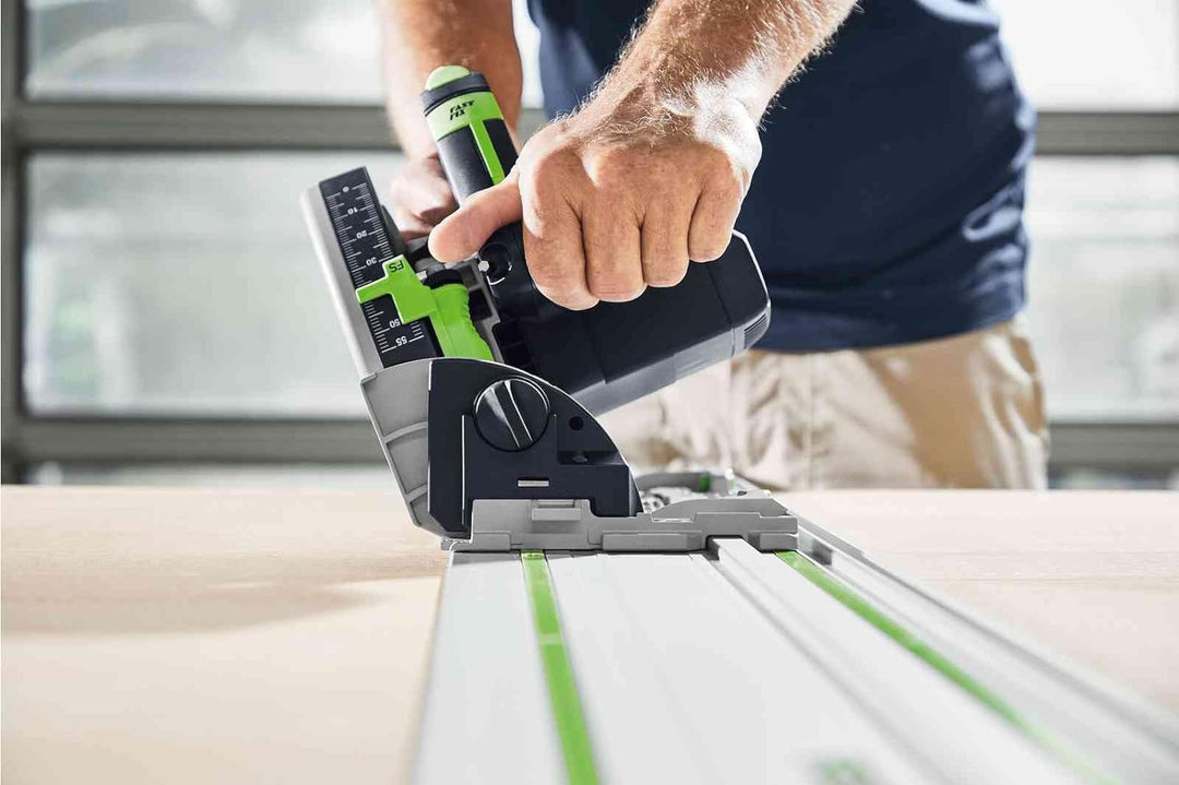 Festool Tauchsäge TS 55 FEBQ-Plus (mit Kreissägeblatt, Splitterschutz, Sichtfenster, Innensechskants