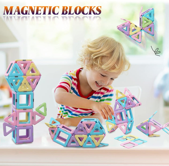 Magnetische Bausteine 38 Teile Magnete Magnet Spielzeug Kinder Magnetspielzeug Magnetbausteine Set M
