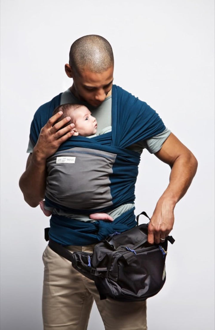 CaravanBag Pack Ultimate – Schwarz | Wickeltasche – Babytrage Hüftgurt – Kinderwagen- und Babytrage