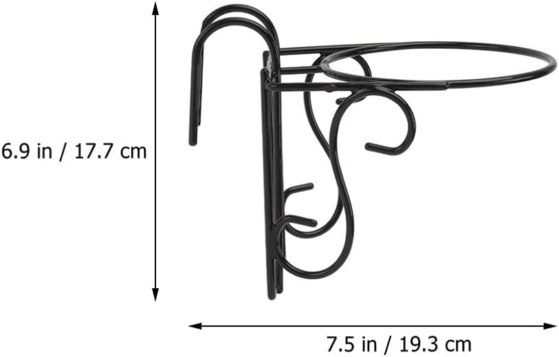 YARNOW 2st Aufhänger Für Blumentöpfe Balkon Hängen Wandmontiertes Pflanzenregal Hängender Pflanzer I