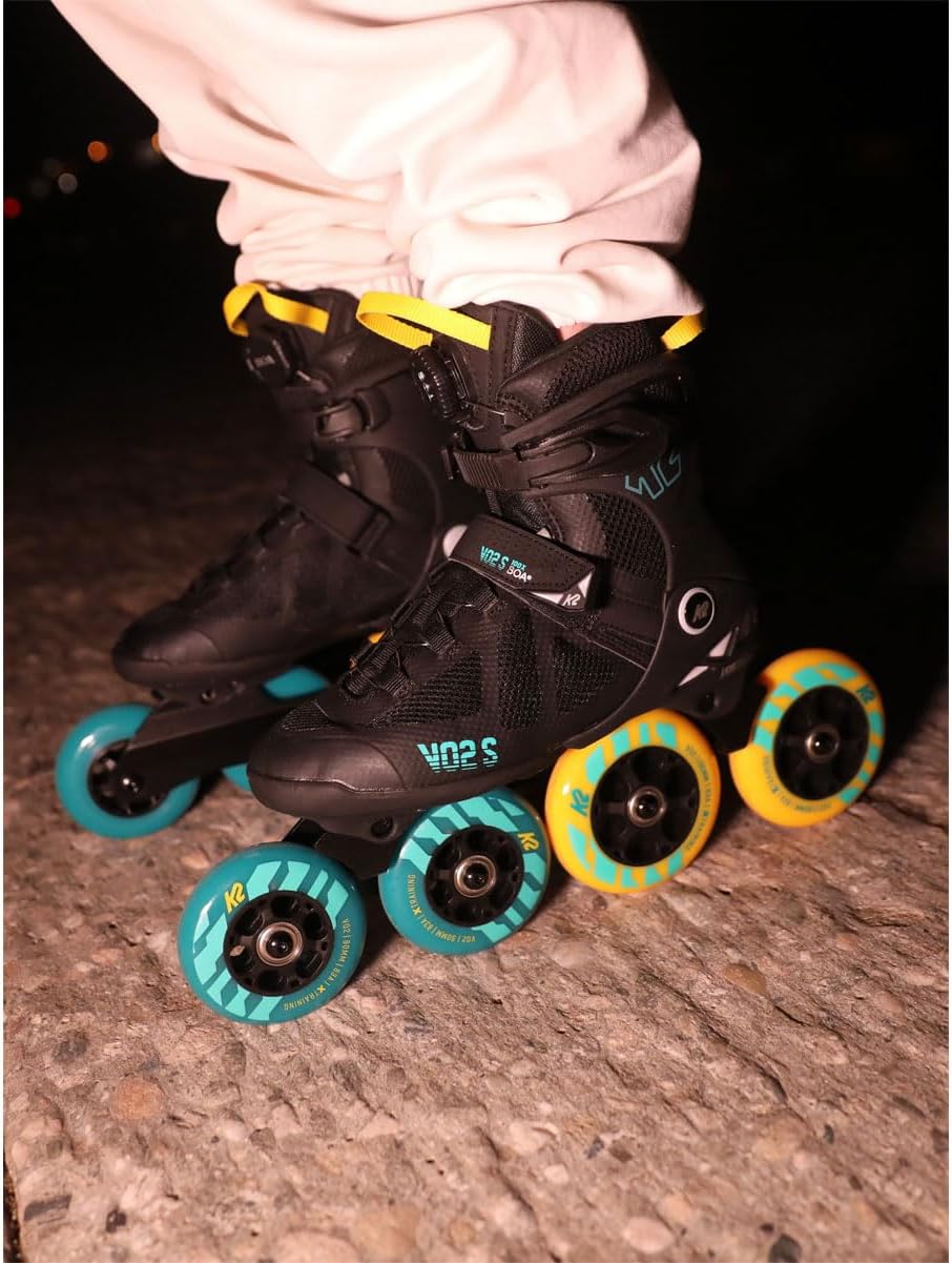 K2 Skates Unisex Inline Skates VO2 S 100 X BOA, black - blue - yellow, 30G0142 EU: 43.5 (UK: 9 / US: