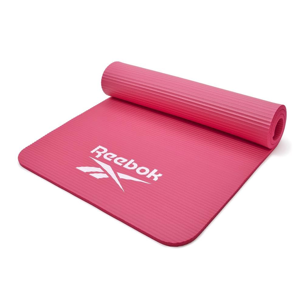 Reebok Trainingsmatte - Rutschfeste Gymnastikmatte aus natürlichem Gummi in 7mm, 10mm, 15mm und vers