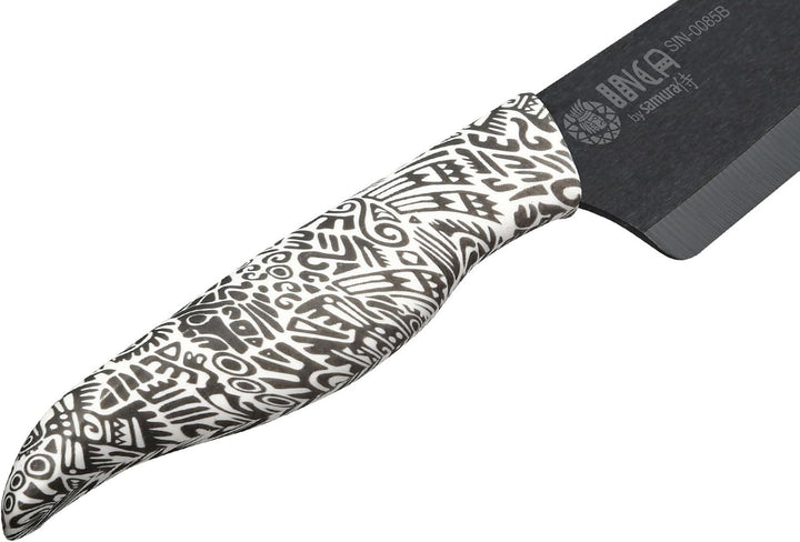 Samura INCA 7.4" Chef's Knife with Black Zirconia Ceramic Blade - High-Quality Japanese Steel Kitche