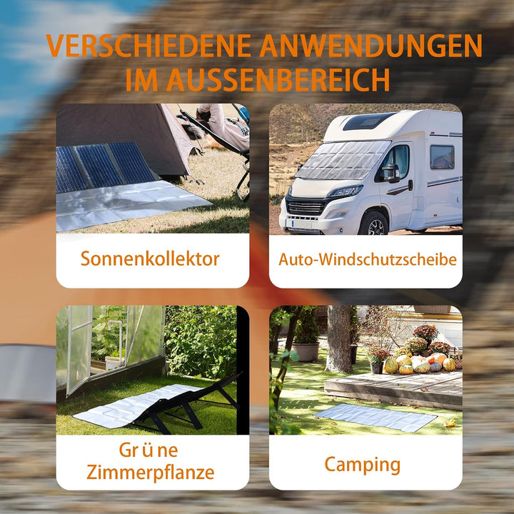BALDR reflektierende Matte für Solarpanel, Steigern Sie die Stromerzeugung um bis zu 15%, wasserfest