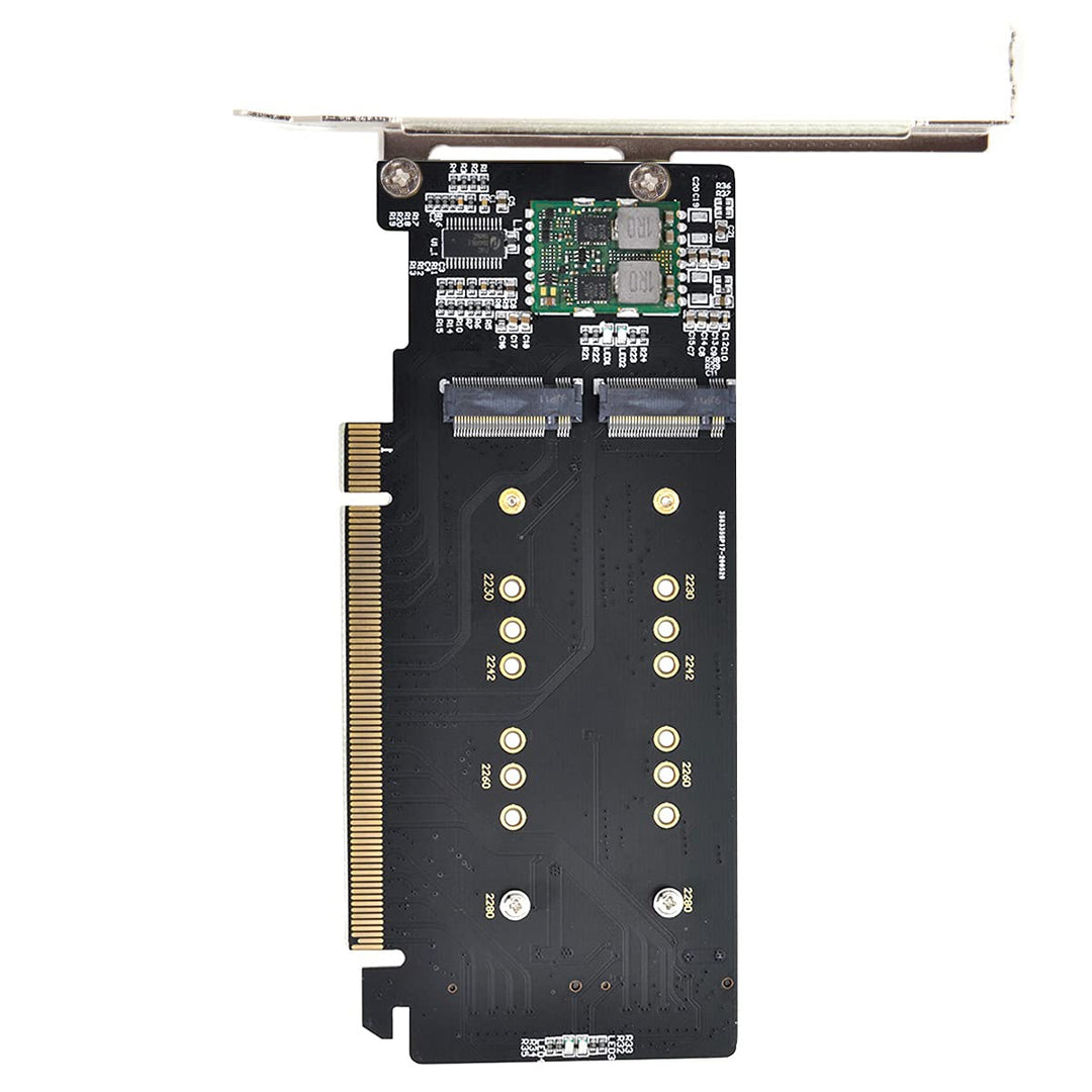 NFHK Combo M.2 NGFF B-Key &amp; mSATA SSD to SATA 3.0 Adapter Converter Case Enclosure with Switch 4X NV