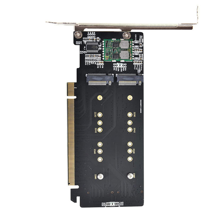 NFHK Combo M.2 NGFF B-Key &amp; mSATA SSD to SATA 3.0 Adapter Converter Case Enclosure with Switch 4X NV