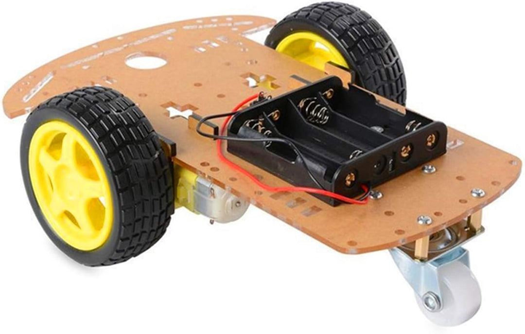 AptoFun Motor Smart Car Chassis für Arduino- mit 2 Getriebemotor und Batteriebox (2WD), 2WD