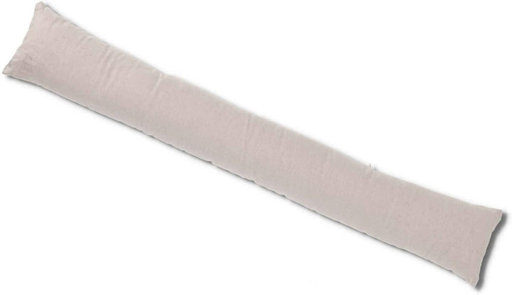 Casatessile Abnehmbarer und gepolsterter Zugbezug 110 cm lang. NATÜRLICH Einfarbiger Wurst-Zugluftst