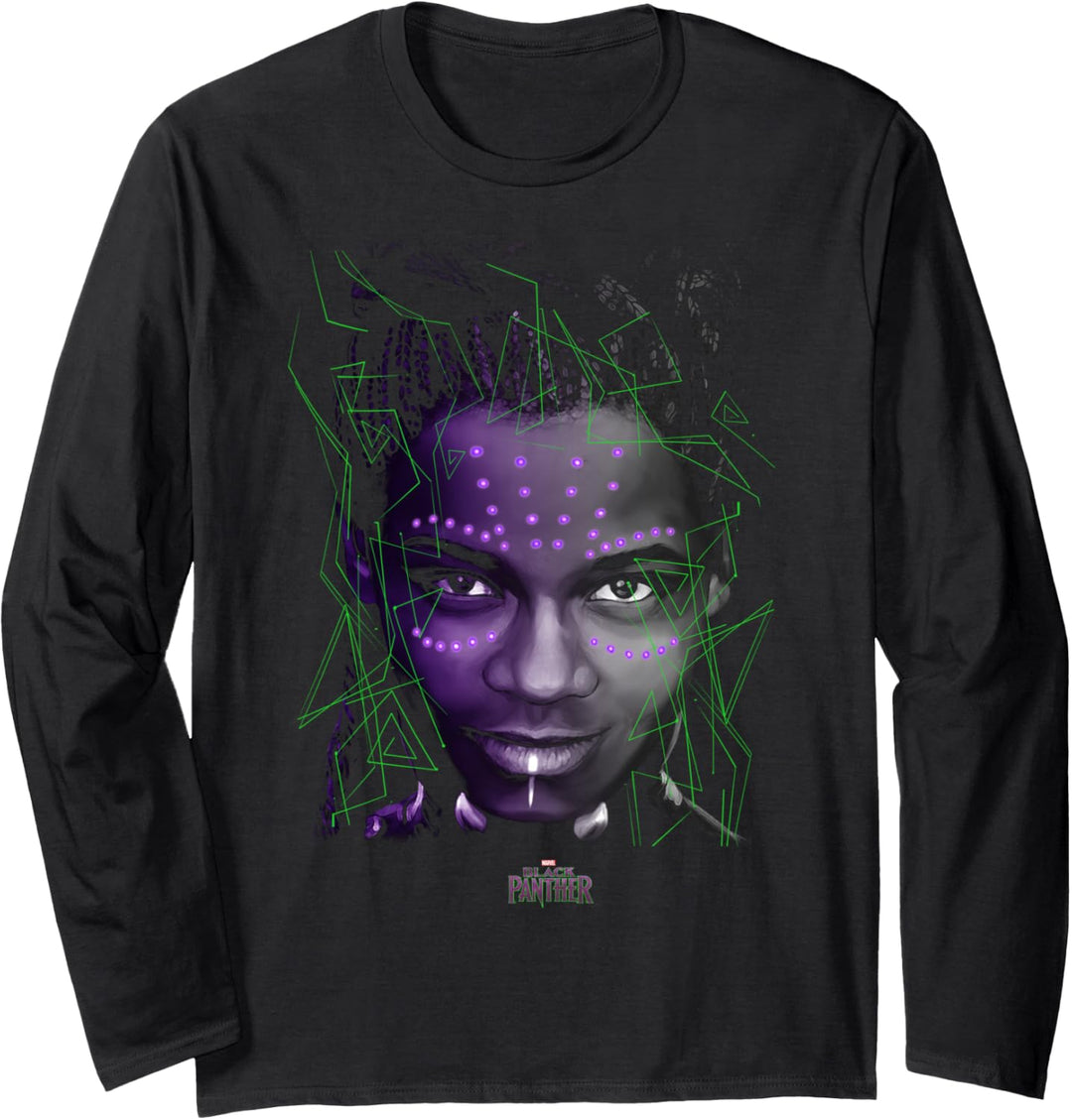 Marvel Black Panther Shuri Geometric Frame Langarmshirt
