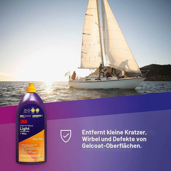 Perfect-It UU-0063-2319-8 Leichtes Schneiden Gelcoat für Schleifen und Wachsen, 946ml Volumen, 946ml