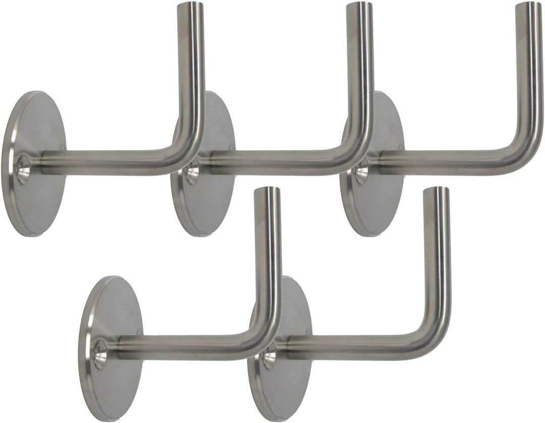 5 x Handlaufträger Handlaufhalter Handlaufstütze starre Ausführung aus Edelstahl für Handlaufrohr/Ho