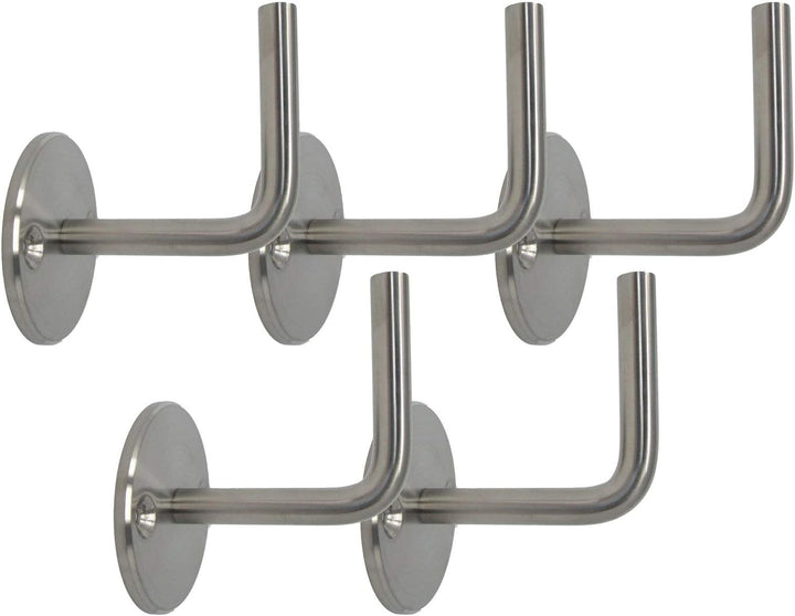 5 x Handlaufträger Handlaufhalter Handlaufstütze starre Ausführung aus Edelstahl für Handlaufrohr/Ho