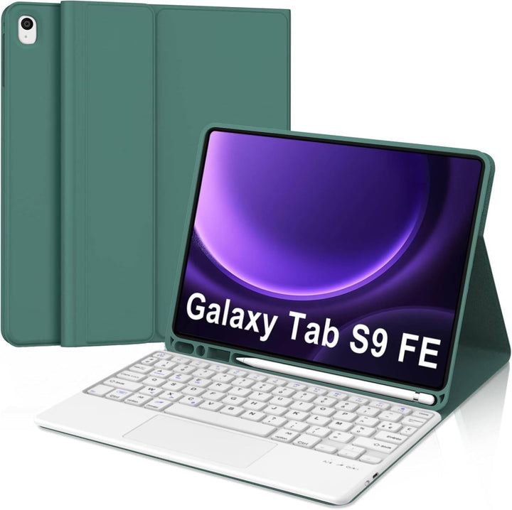 Tastatur Hülle für Samsung Galaxy Tab S10 FE 10.9 Zoll, Kompatibel Samsung Galaxy Tab S9 FE, 7 Farbe