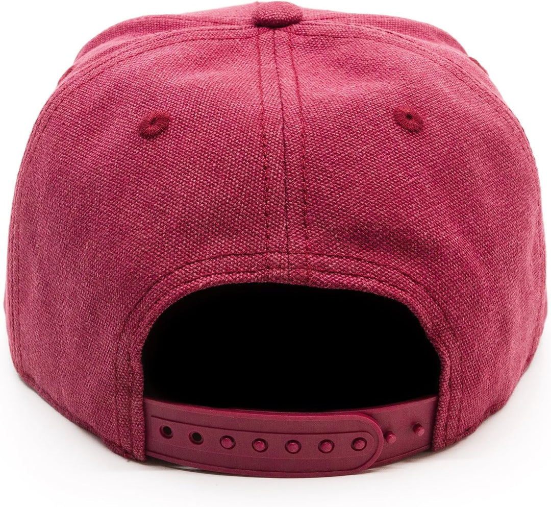 Du Hirsch Bayerisches Snapback Cap Erwachsene Bixn Weinrot Canvas One Size
